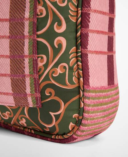 Barbour FARM Rio Maria Clara Tote Bag Pink Tartan