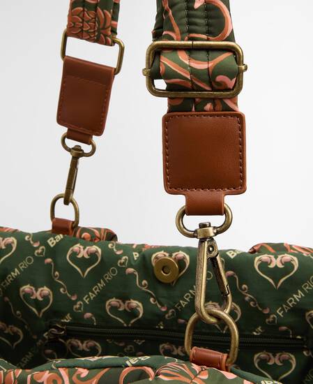 Barbour FARM Rio Maria Clara Tote Bag Pink Tartan