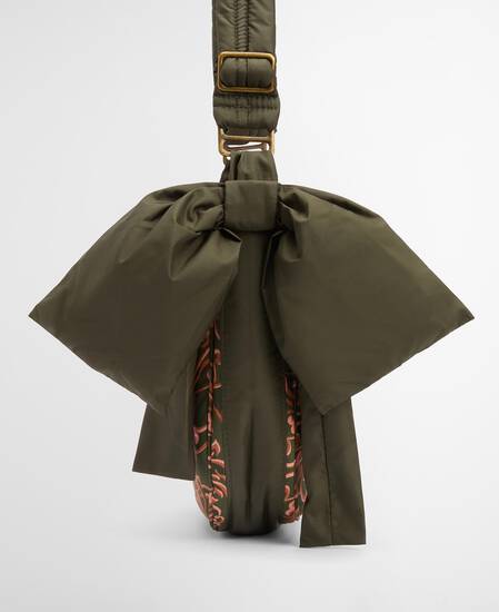 Barbour FARM Rio Ana Clara Bow Bag Royal Pineapple Print