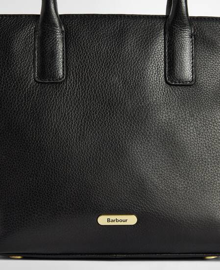 Birch Leather Tote Bag Black