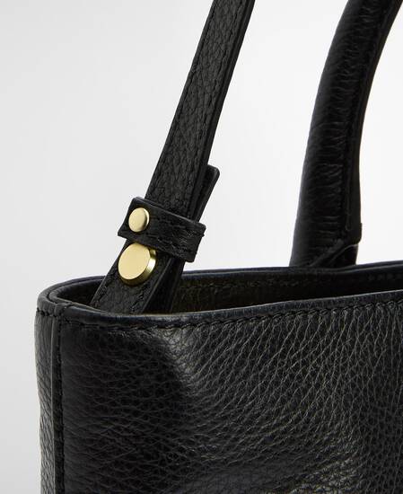 Birch Leather Tote Bag Black