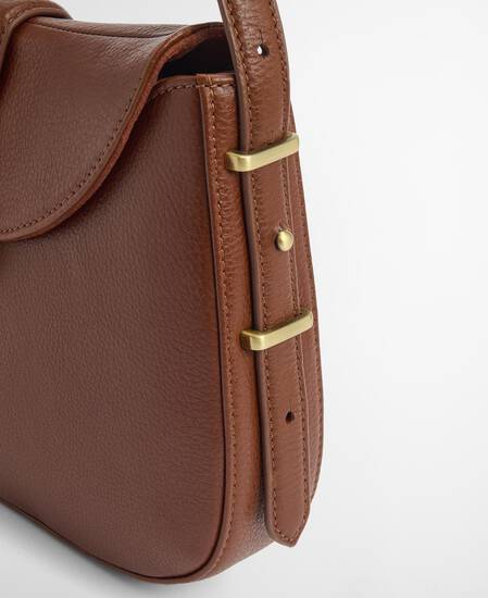 Alder Leather Shoulder Bag Brown