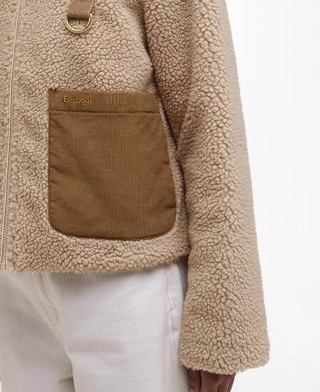 Malena Cropped Fleece Natural/Ecru