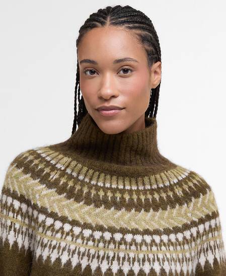Lorrie Fair Isle Roll-Neck Jumper Multi