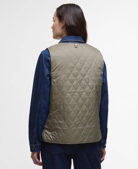 My Barbour Reversible Quilted Liner Timberwolf/Marigold