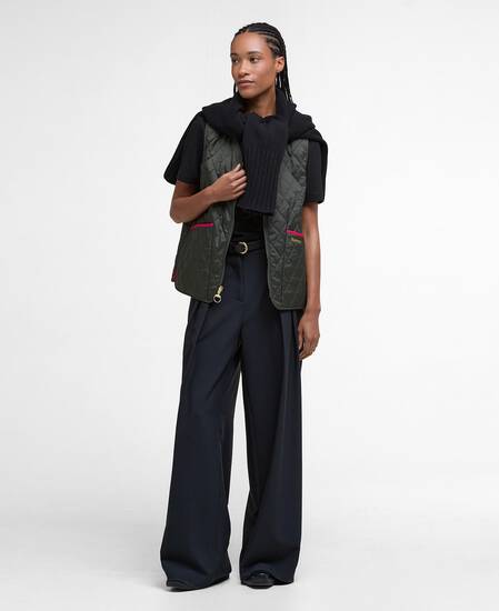 My Barbour Reversible Quilted Liner Sage/Zeni Pink