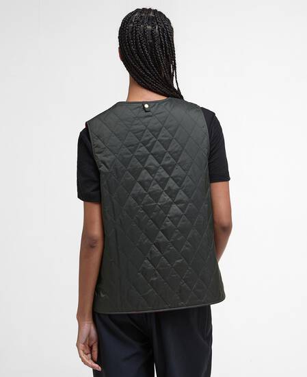 My Barbour Reversible Quilted Liner Sage/Zeni Pink