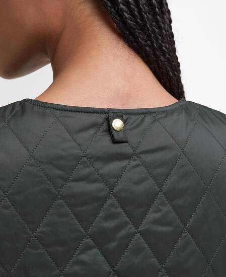 My Barbour Reversible Quilted Liner Sage/Zeni Pink