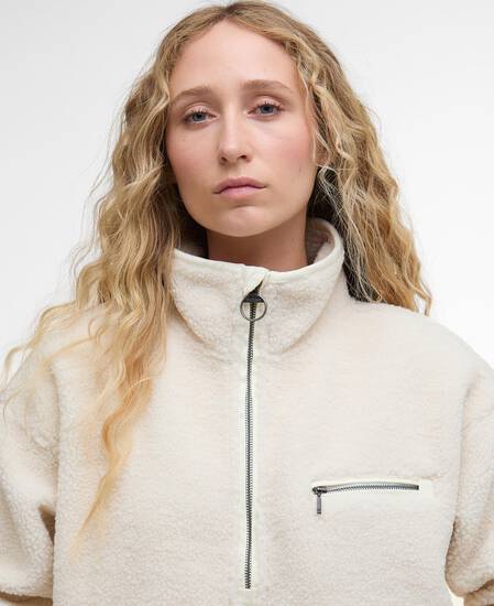 Mersea Half-Zip Fleece Natural