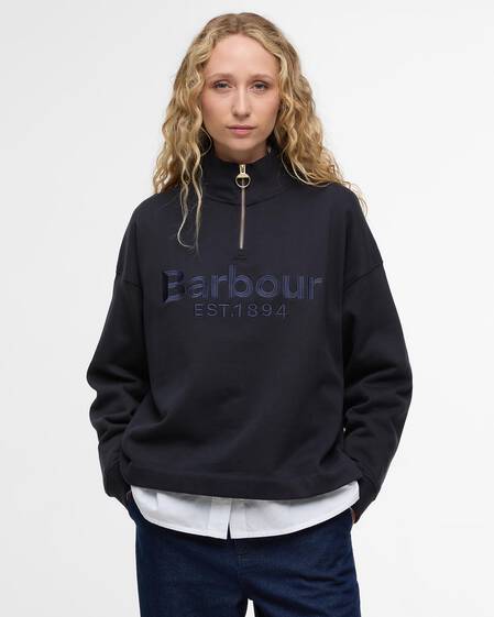 Sara Half Zip Sweatshirt Dark Navy