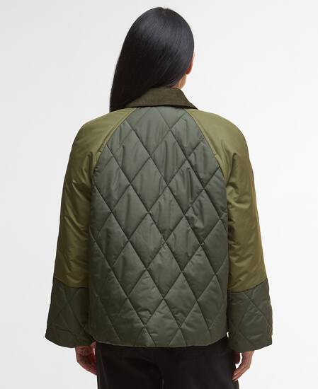 Martha Quilted Jacket Olive/Dark Moss/Ancient Tartan
