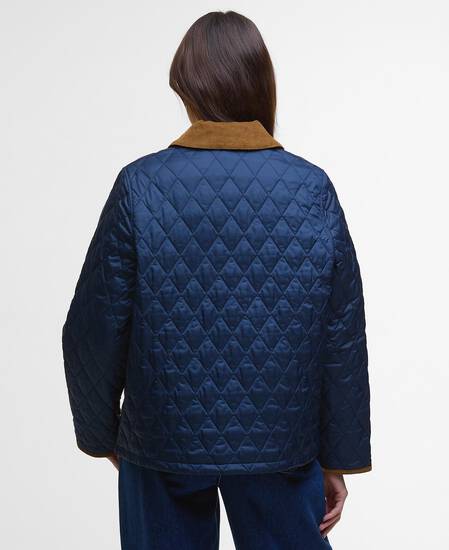 Icons Cropped Liddesdale Quilted Jacket Navy/Classic