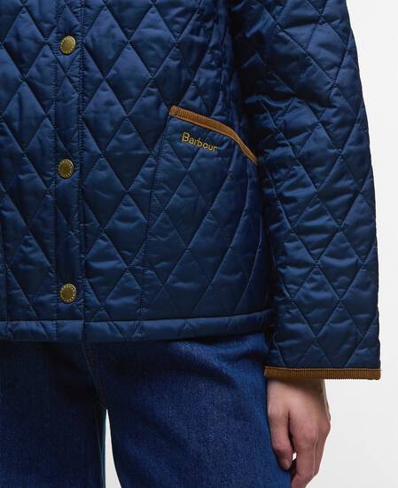 Icons Cropped Liddesdale Quilted Jacket Navy/Classic