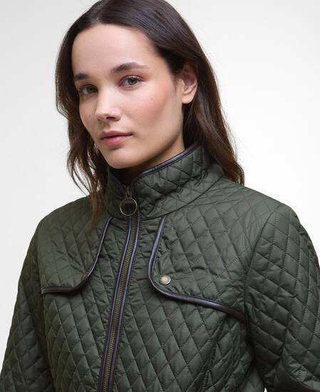 Dahlia Quilted Jacket Olive