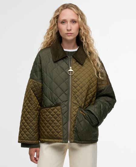 Danby Quilted Jacket Golden Olive/Olive/Ancient Tartan