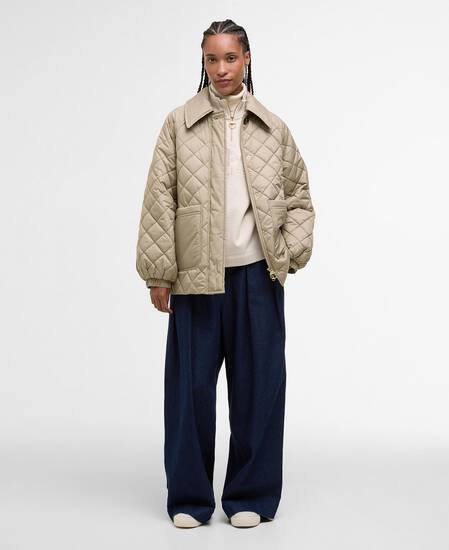 Laoise Quilted Jacket Honey/Ancient Poplar