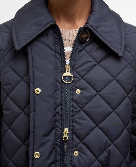 Laoise Quilted Jacket Dark Navy/Ancient Poplar