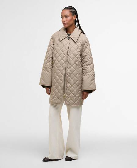 Cara Quilted Jacket Honey/Ancient Poplar
