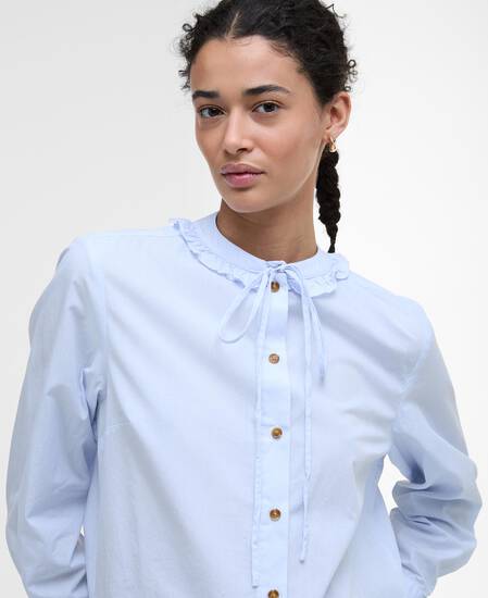 Cecelia Striped Shirt Ice Blue Stripe