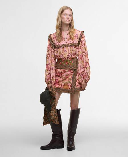 Barbour FARM Rio Cami Long-Sleeved Blouse Tropical Print