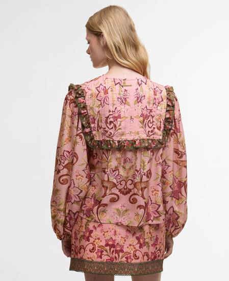 Barbour FARM Rio Cami Long-Sleeved Blouse Tropical Print