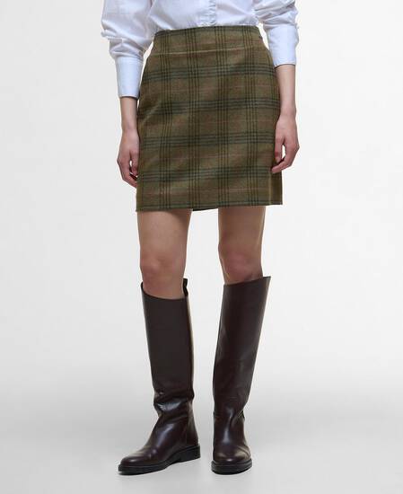Bamburgh Tartan Mini Skirt Arabesque/Brown