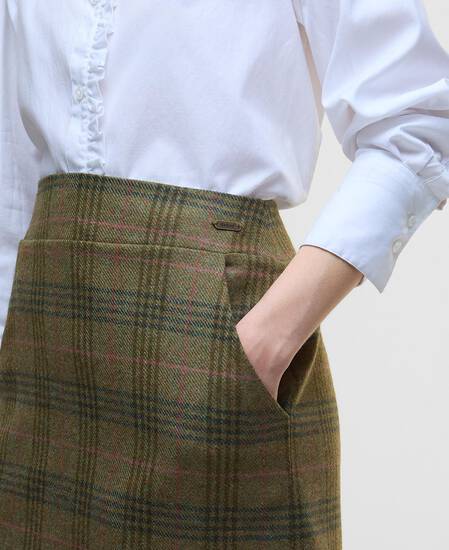 Bamburgh Tartan Mini Skirt Arabesque/Brown