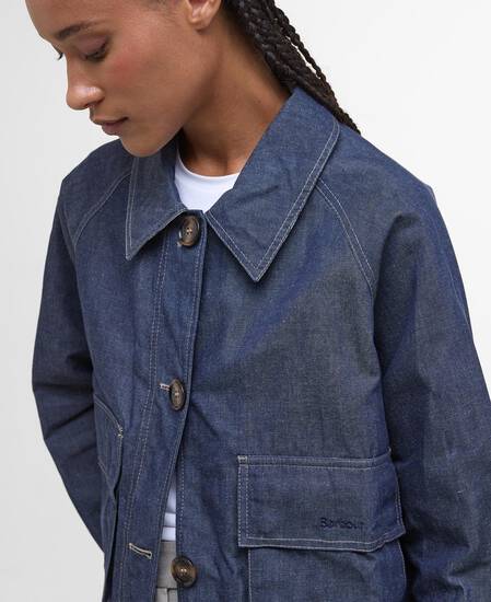 Demi Showerproof Jacket Indigo/Hessian Tartan