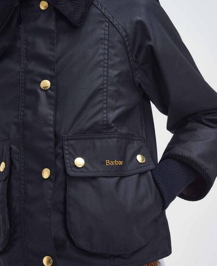 Cropped Beadnell Waxed Jacket 