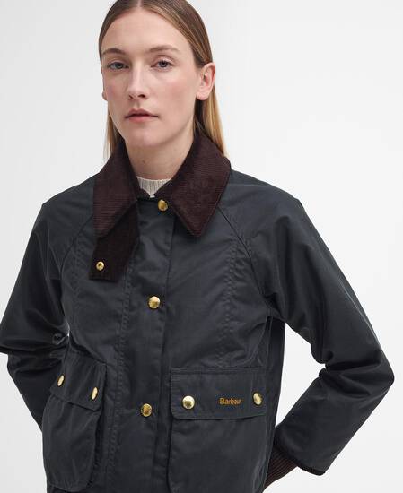 Cropped Beadnell Waxed Jacket 