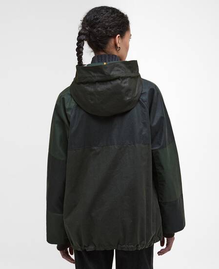 Keeley Waxed Jacket Fern/Sage/Duffle Bag/Ancient Tartan