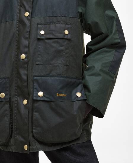 Keeley Waxed Jacket Fern/Sage/Duffle Bag/Ancient Tartan