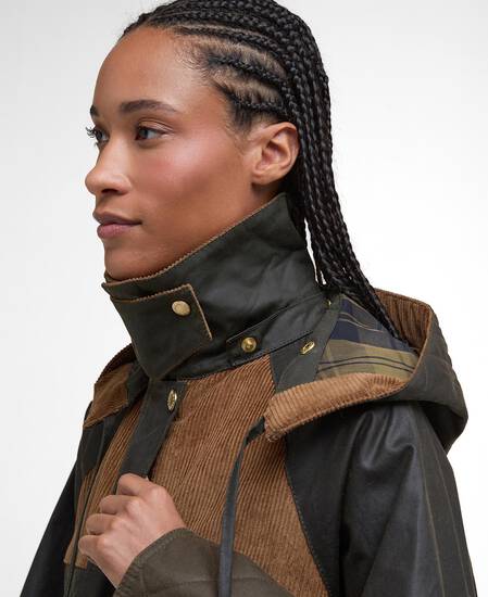 Imelda Waxed Jacket Archive Olive/Olive/Beech