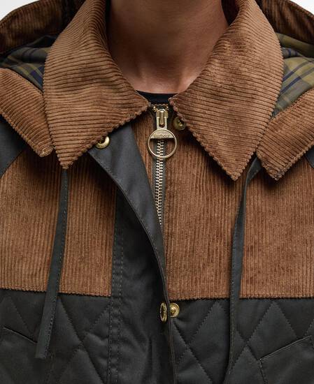 Imelda Waxed Jacket Archive Olive/Olive/Beech