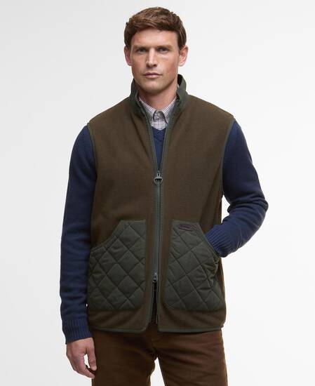 Lowich Fleeced Gilet Olive