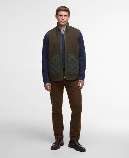 Lowich Fleeced Gilet Olive