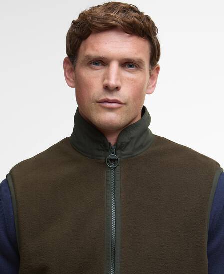 Lowich Fleeced Gilet Olive