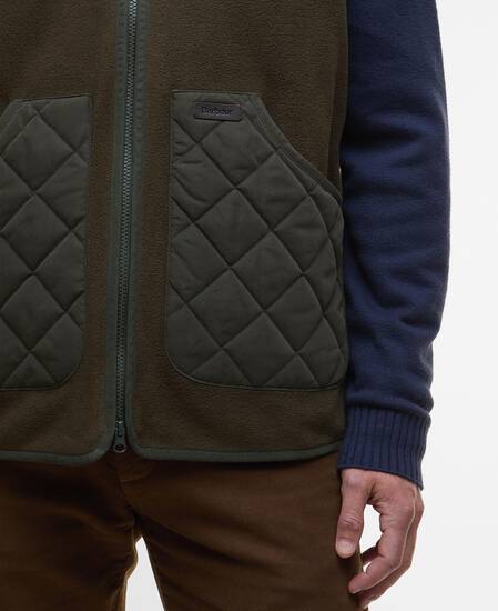 Lowich Fleeced Gilet Olive