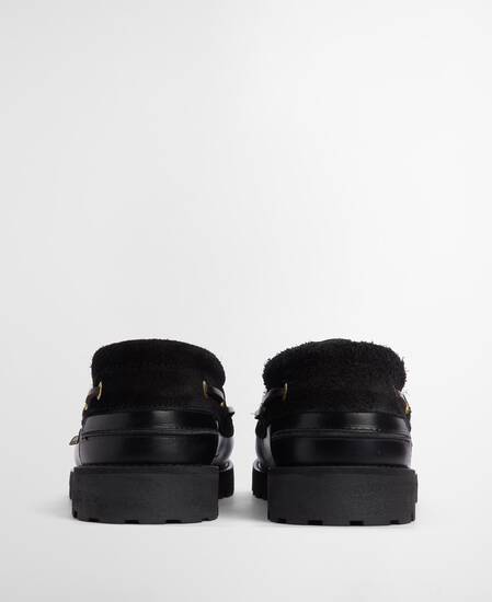 Re-Engineered Deck Boat Shoes Black