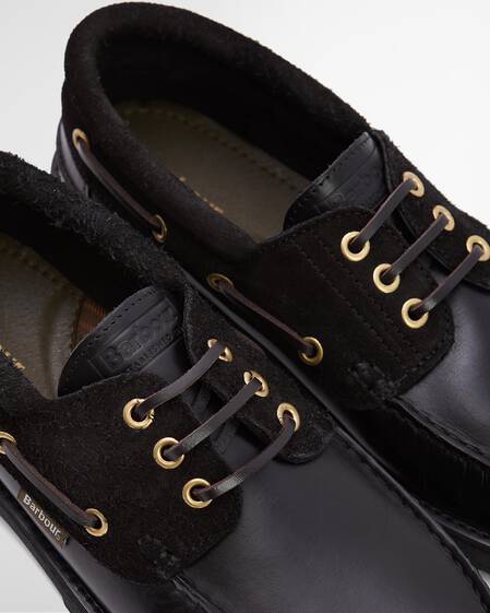 Re-Engineered Deck Boat Shoes Black