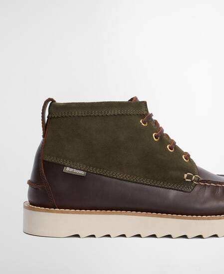 Hadston Chukka Boots Olive/Dark Brown