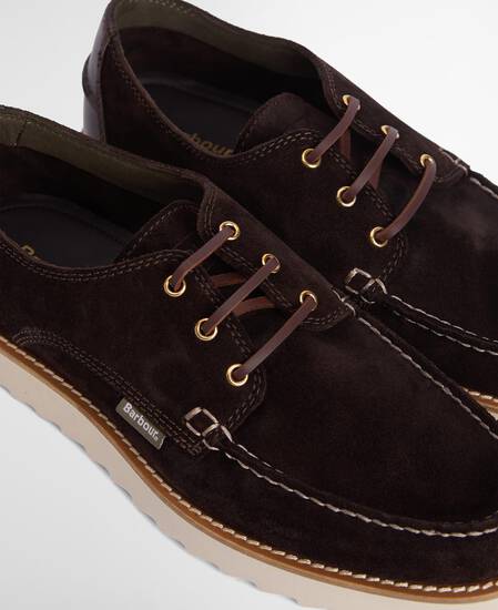 Aydon Derby Shoe Dark Brown Suede