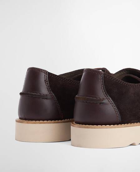 Aydon Derby Shoe Dark Brown Suede