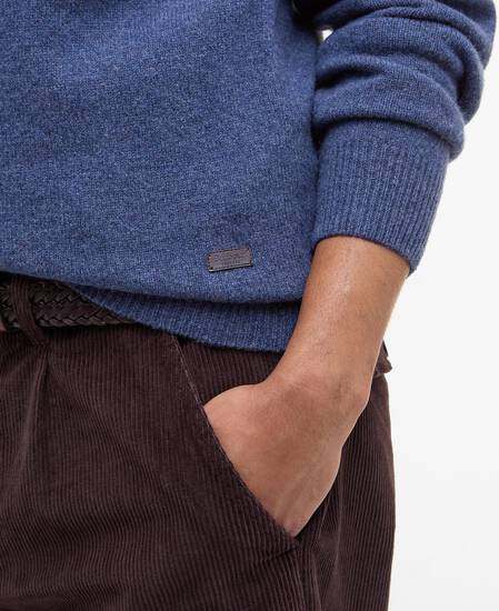 Essential Crew-Neck Jumper Dark Indigo