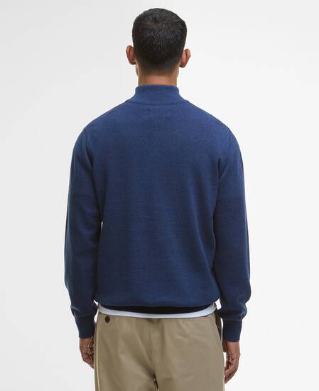 Cotton Half-Zip Jumper Inky Marl