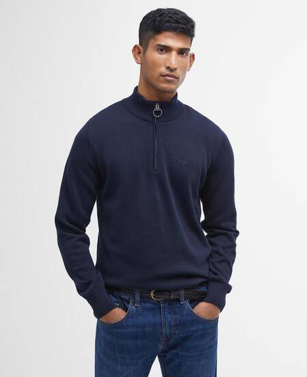 Cotton Half-Zip Jumper 