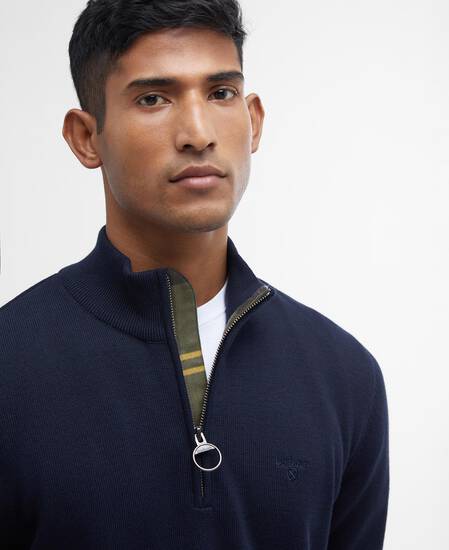 Cotton Half-Zip Jumper 