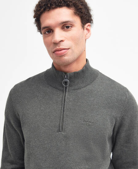 Cotton Half-Zip Jumper 