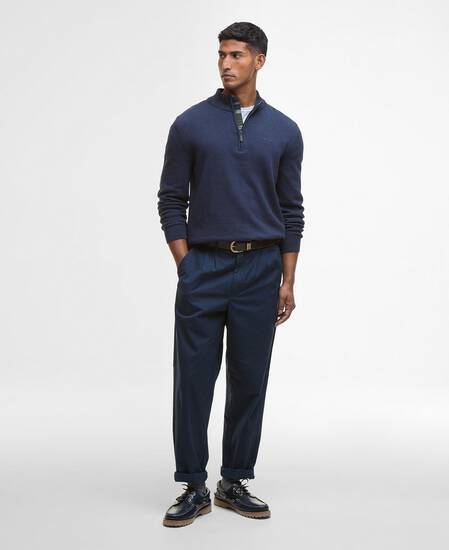 Avoch Half-Zip Jumper Navy Marl