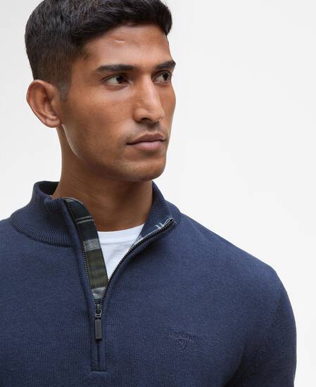 Avoch Half-Zip Jumper Navy Marl